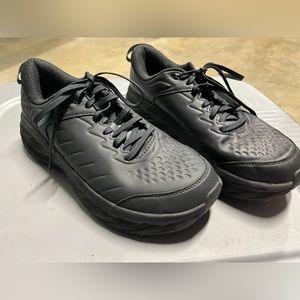 Hoka black tennis shoes